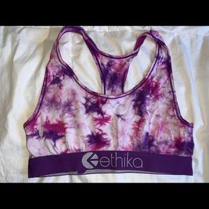 tie dye ethika bra